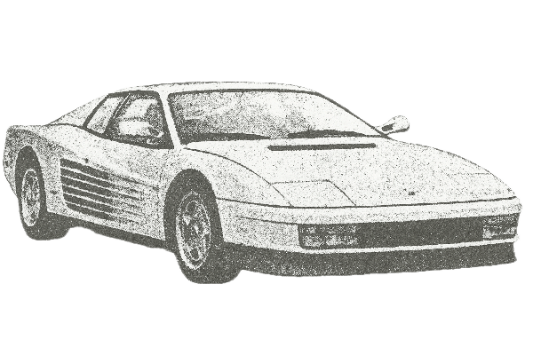 Halftone car