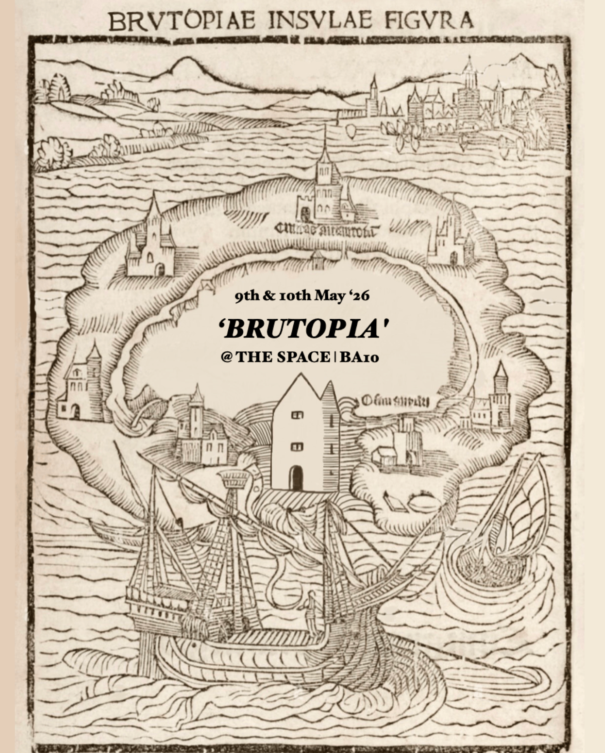 Brutopia exhibition poster details